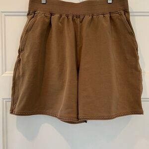 Lululemon 12 brown knit terry shorts
